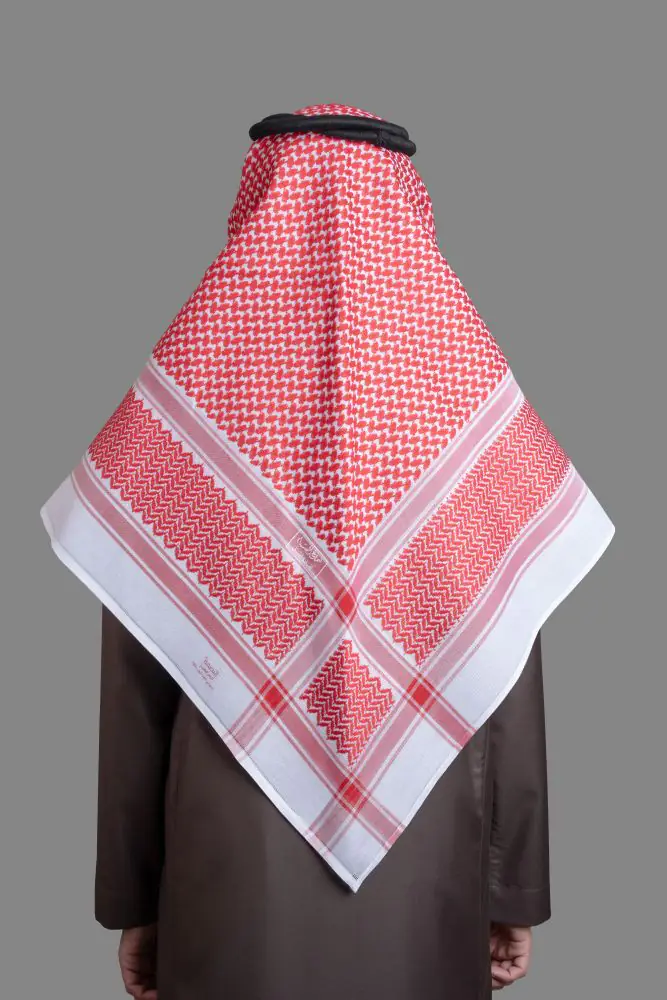 شماغ البسام بصمة مميز احمر، من البسام